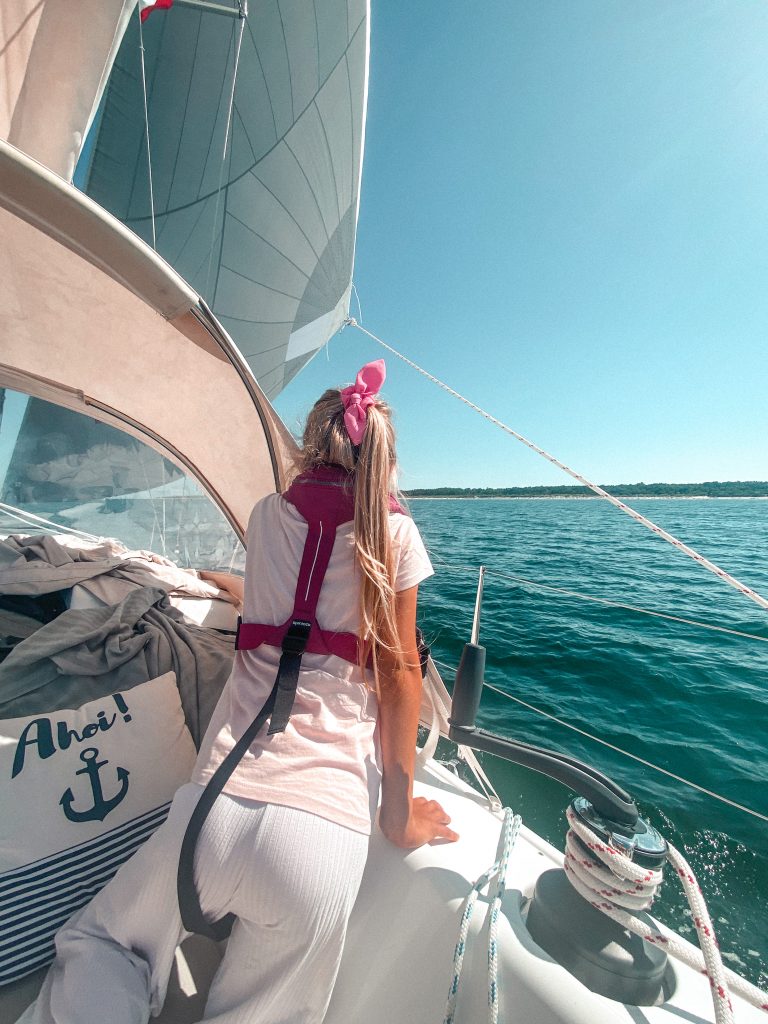 Crossover, code zero flying while sailing next to the Polish coast with s/y Charlotte.